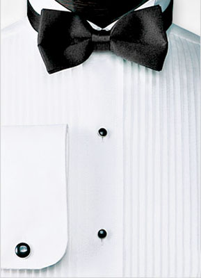 Pleated Blends Tuxedo Shirt